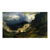 Albert Bierstadt - Uma Tempestade nas Montanhas Ro