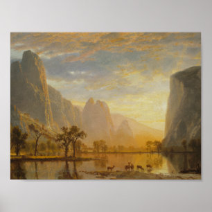 Pôster Albert Bierstadt - Vale do Yosemite