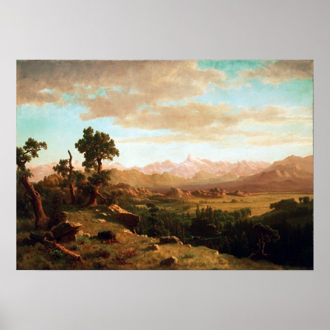 Poster Albert Bierstadt Wind River Country (Frente)