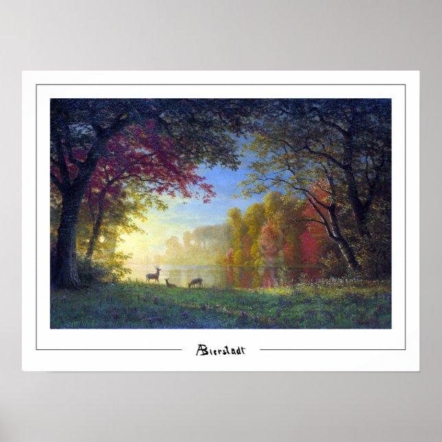 Poster Albert Bierstadt Zedign Cartaz de Arte #11 (Frente)