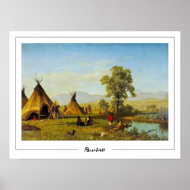 Poster Albert Bierstadt Zedign Cartaz de Arte #118 (Frente)