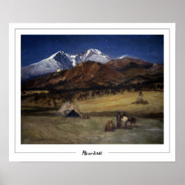 Poster Albert Bierstadt Zedign Cartaz de Arte #287