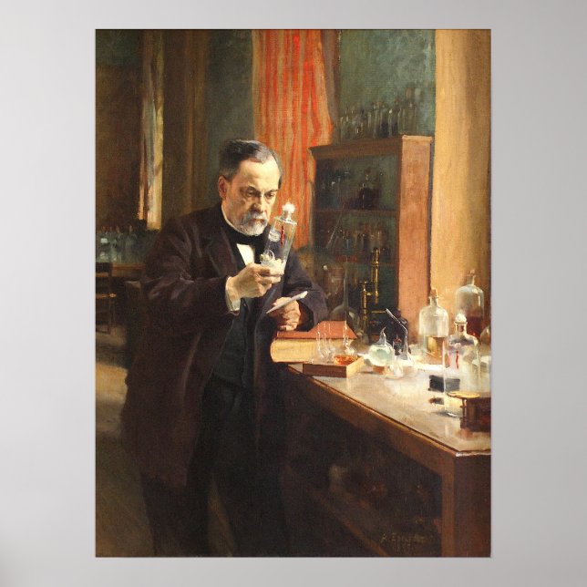 Poster Albert Edelfeldt — Louis Pasteur (1885) (Frente)