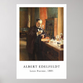 Poster Albert Edelfeldt — Louis Pasteur (1885)