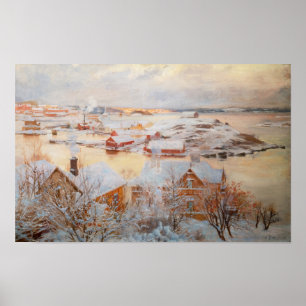 Poster Albert Edelfelt - Dia de Dezembro