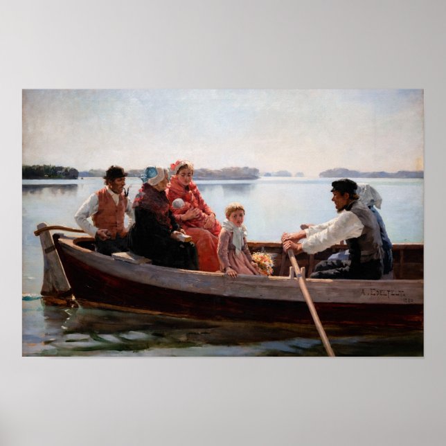 Poster Albert Edelfelt - Indo ao Batizado (Frente)