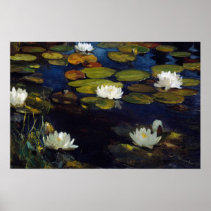 Poster Albert Edelfelt - Nenúfares, Estudo