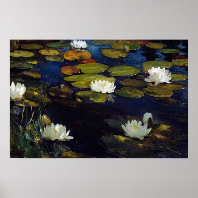 Poster Albert Edelfelt - Nenúfares, Estudo (Frente)