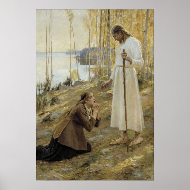 Poster Albert Edelsense - Cristo e Mary Magdalene (Frente)