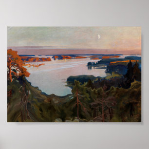 Poster Albert Edelsense - Vista sobre Haikko