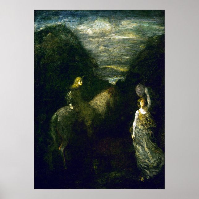 Poster Albert Pinkham Ryder King Cophetua e o Beggar (Frente)