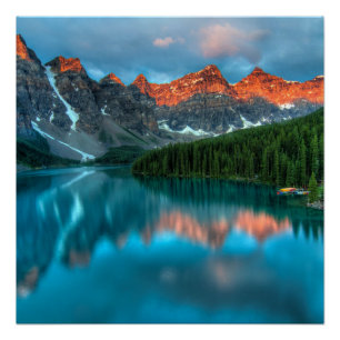 Pôster Alberta Canadá Lago Louise Aventura de Verão