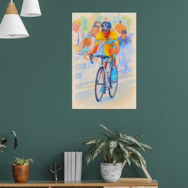 Poster Alberto Contador Topo da Passagem de Navacerrada 2 (Sala de Estar 1)