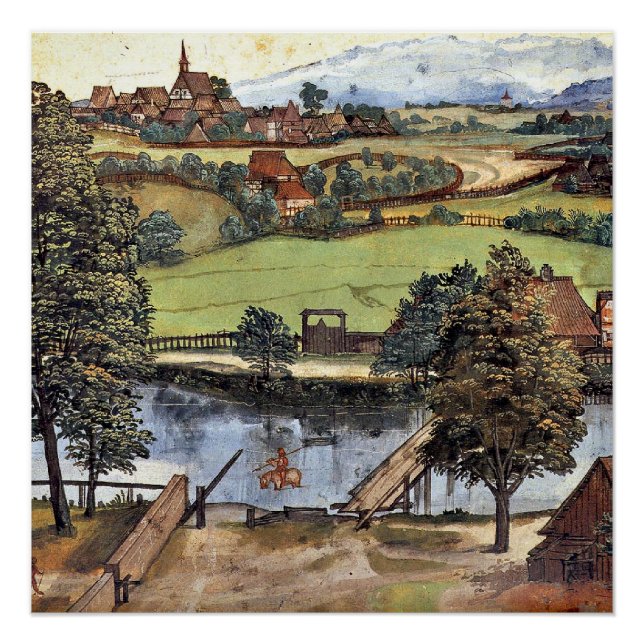 Pôster Albrecht Durer, A Trefileria de Peignitz, (Frente)