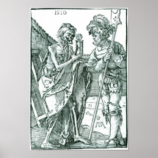 Poster Albrecht Dürer - Morte e Landsknecht