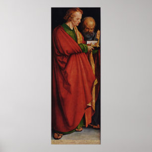 Poster Albrecht Durer o painel esquerdo de quatro