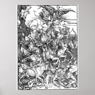 Poster Albrecht Durer os quatro cavaleiro do apocalipse