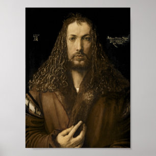 Poster Albrecht Durer - retrato de auto