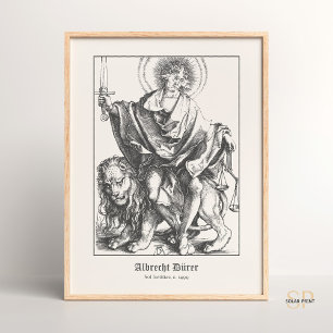 Poster Albrecht Durer Sol Justitiae Art Engraçar Renascen