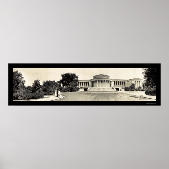 Poster Albright Gallery Buffalo NY Foto 1913 (Frente)
