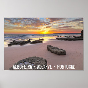 Pôster Albufeira - Portugal. Férias de Verão em Algarve