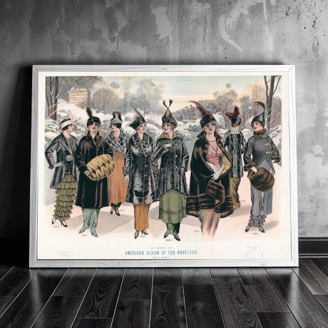 Poster álbum americano de novidades em pele (1914) (Criador carregado)