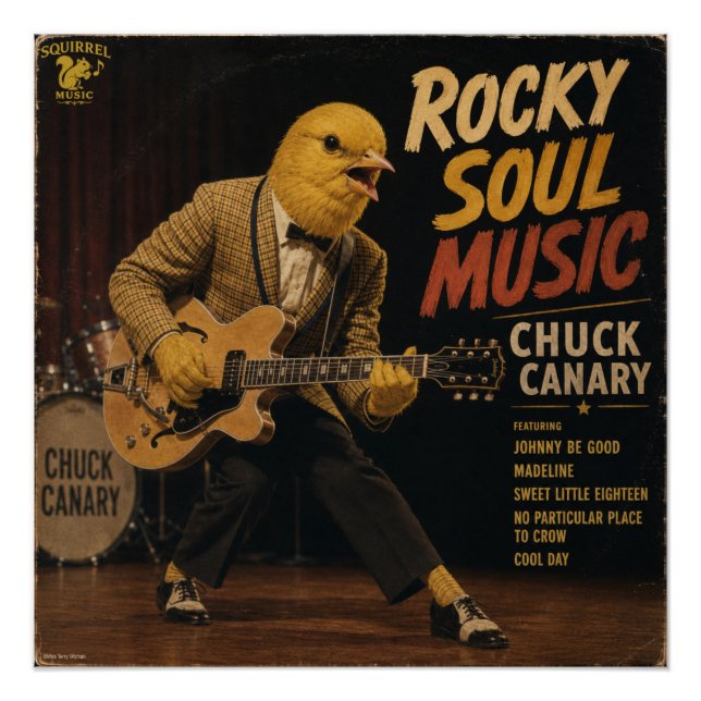 Pôster Álbum de Chuck Canary: uma Paródia (Frente)