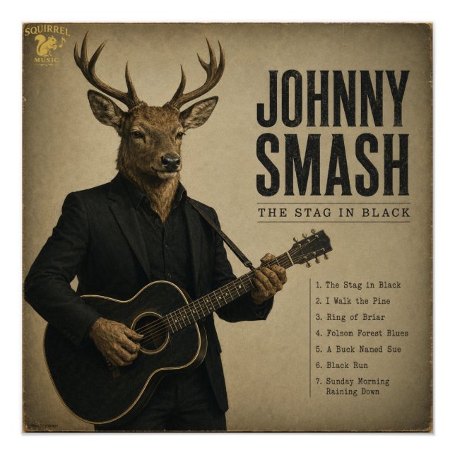 Pôster Álbum de Johnny Smash: uma Paródia (Frente)