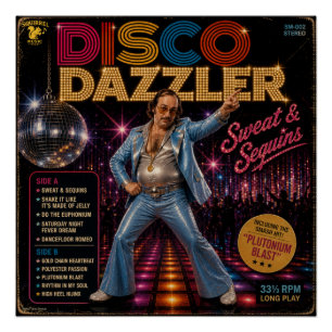 Pôster Álbum Disco Dazzler