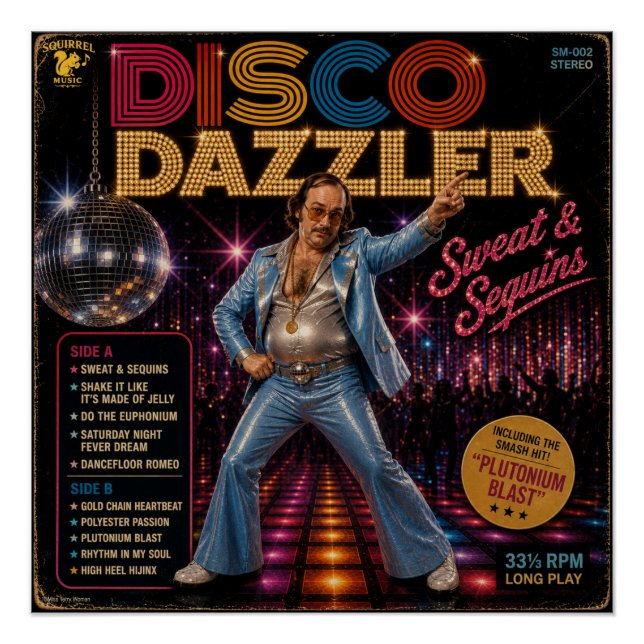 Pôster Álbum Disco Dazzler (Frente)