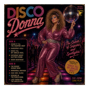 Pôster Álbum Disco Donna