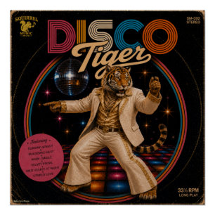 Pôster Álbum Disco Tiger