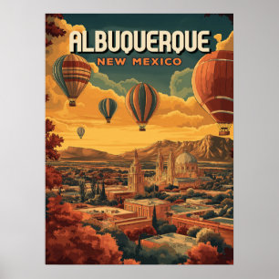 Poster Albuquerque Hot Air Balon Sunrise