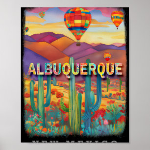 Poster Albuquerque Novo México Nm Oásis do Deserto Sd316