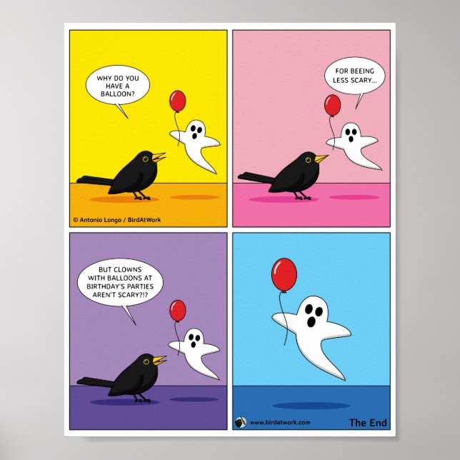 Poster Alcançar a banda desenhada de objetivos opostos (Frente)