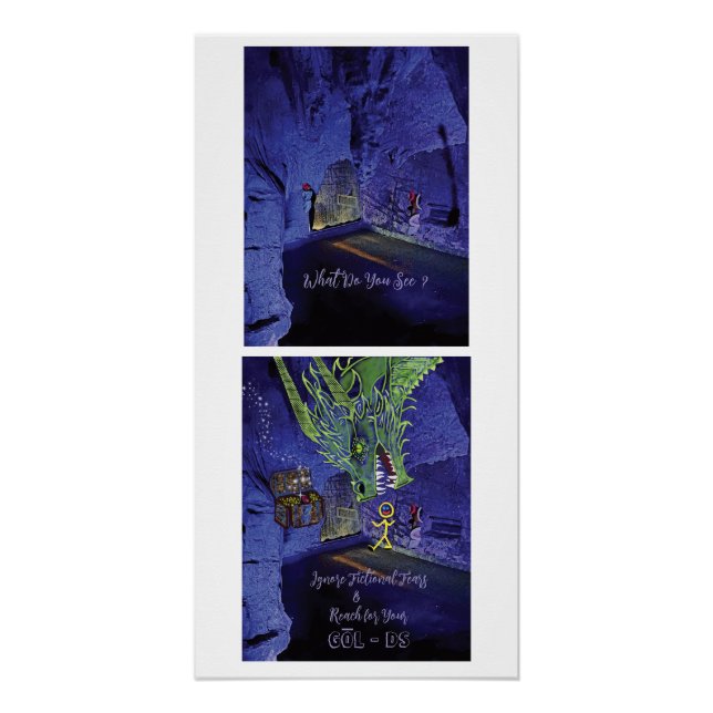 Pôster Alcance o Poster de Objetivos (Frente)