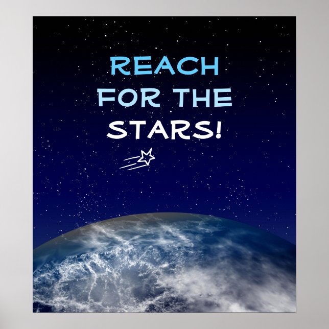 Poster Alcance para o Planeta das Estrelas - Estrela Voad (Frente)