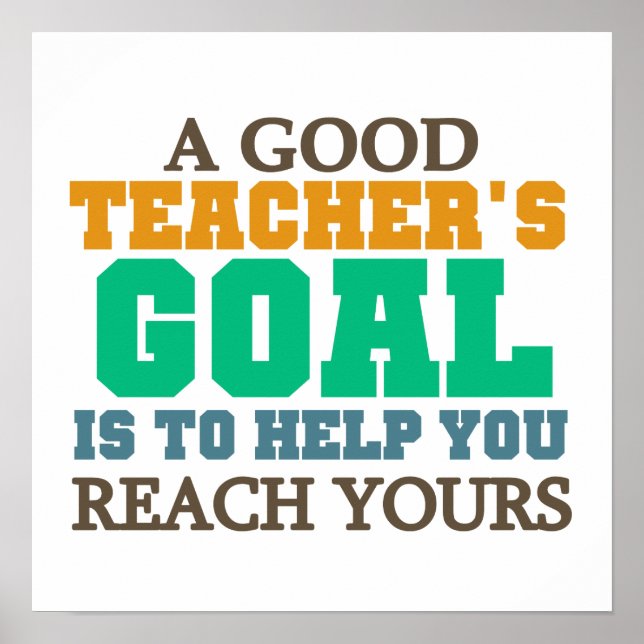 Pôster Alcance suas metas (Frente)