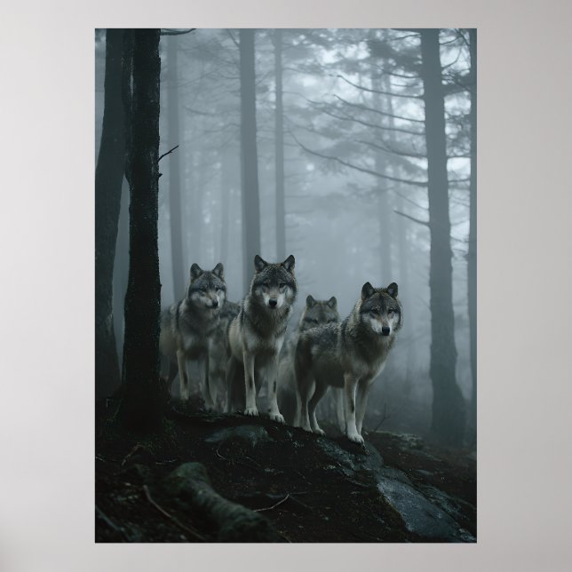 Poster Alcate da Floresta Nebulosa (Frente)
