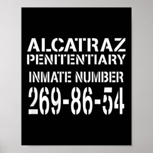 Poster Alcatraz Prisão Engraçado Prisioneiro Costume Hall