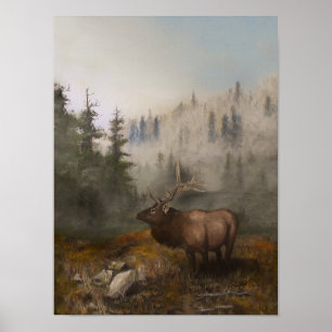 Poster alce 12x16