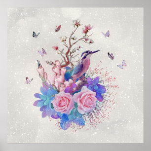 POSTER ALCEDO FLORAL ATTHIS