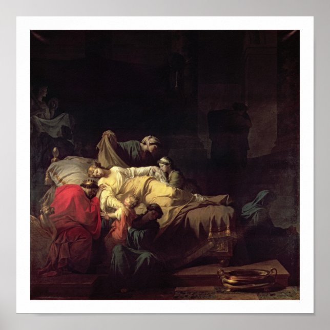 Pôster Alcestis se sacrifica para salvar seu marido e a A (Frente)