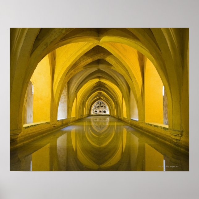 Poster AlcĢÁzar de Sevilha, Província de Sevilha, Espanha (Frente)