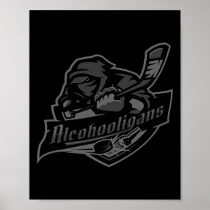 Poster Alcohooligans Edição Blackout Todos Estrelas Hóque