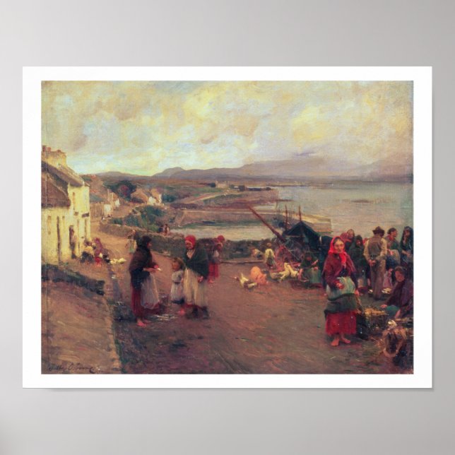 Pôster Aldeia De Connemara - O Caminho Para O Porto, 1898 (Frente)