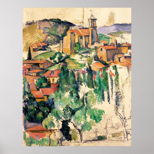 Pôster Aldeia de Gardanne, Paul Cézanne (Frente)