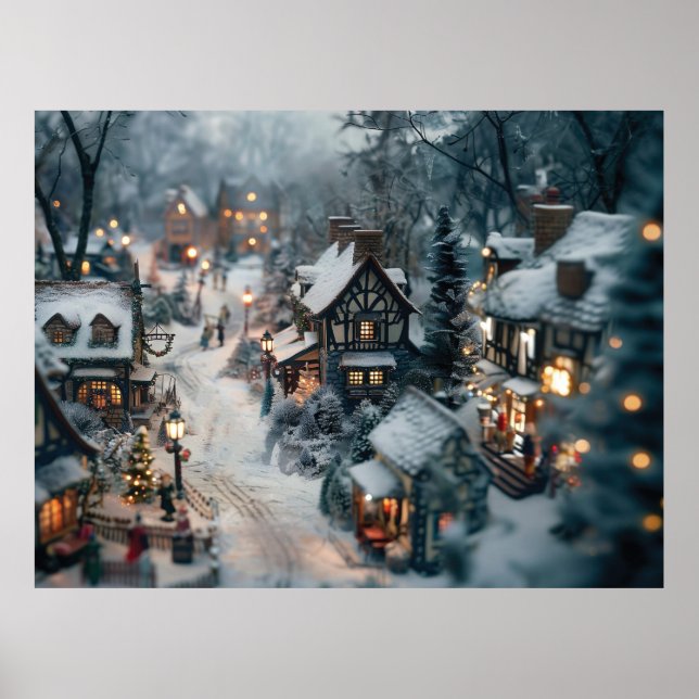 Poster Aldeia de inverno (Frente)