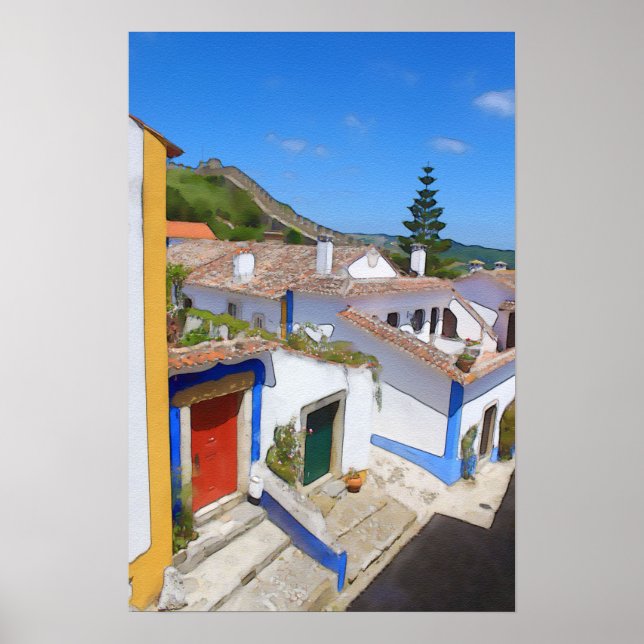 Poster Aldeia de Watercolor (Frente)