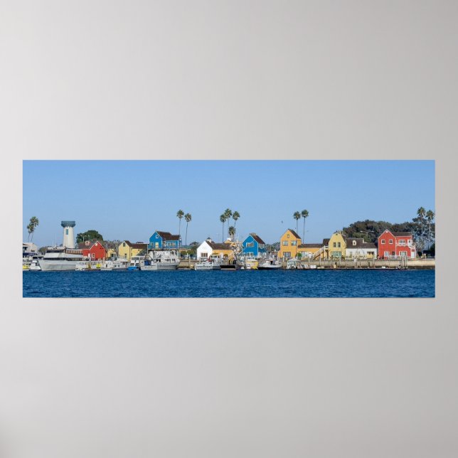 Poster Aldeia dos pescadores - Marina Del Rey, CA (Frente)